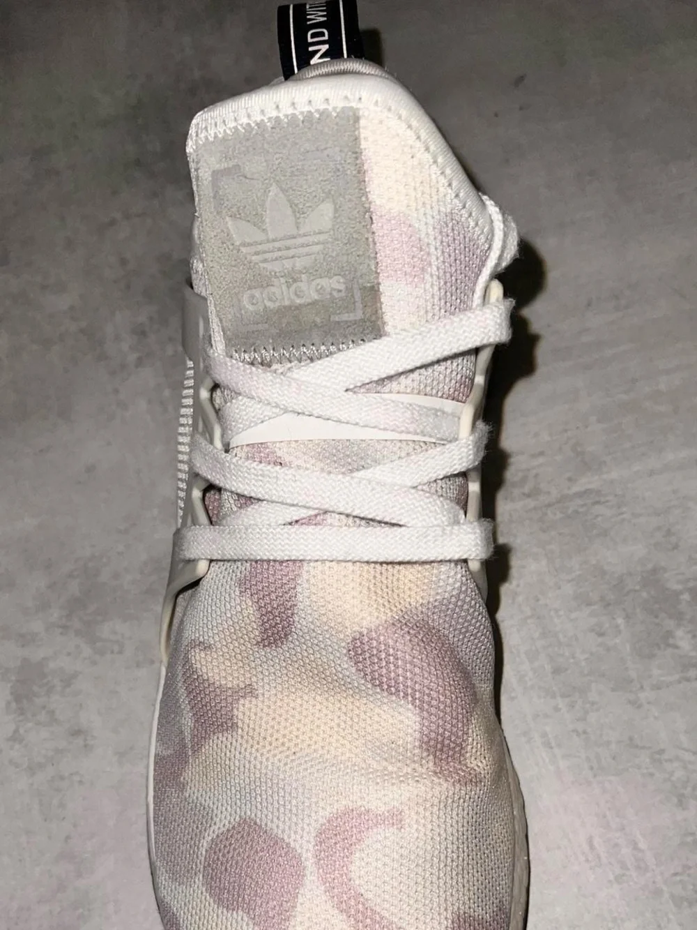 Adidas White Camo NMD R1 Sneakers